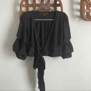 HYFVE Long Bubble Sleeve Bottom Tie Shirt